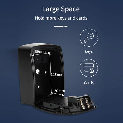 Fingerprint or Password Safe Key Box Bluetooth Storage Lock