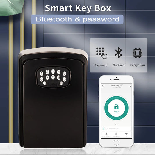 Fingerprint or Password Safe Key Box Bluetooth Storage Lock