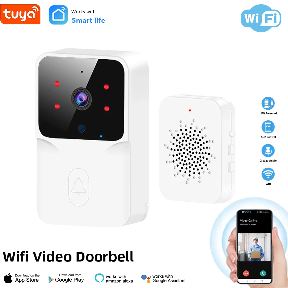 جرس باب فيديو Tuya WiFi اللاسلكي