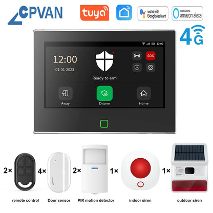 Home Alarm System Wireless WiFi 4G