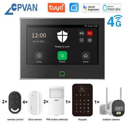 Home Alarm System Wireless WiFi 4G