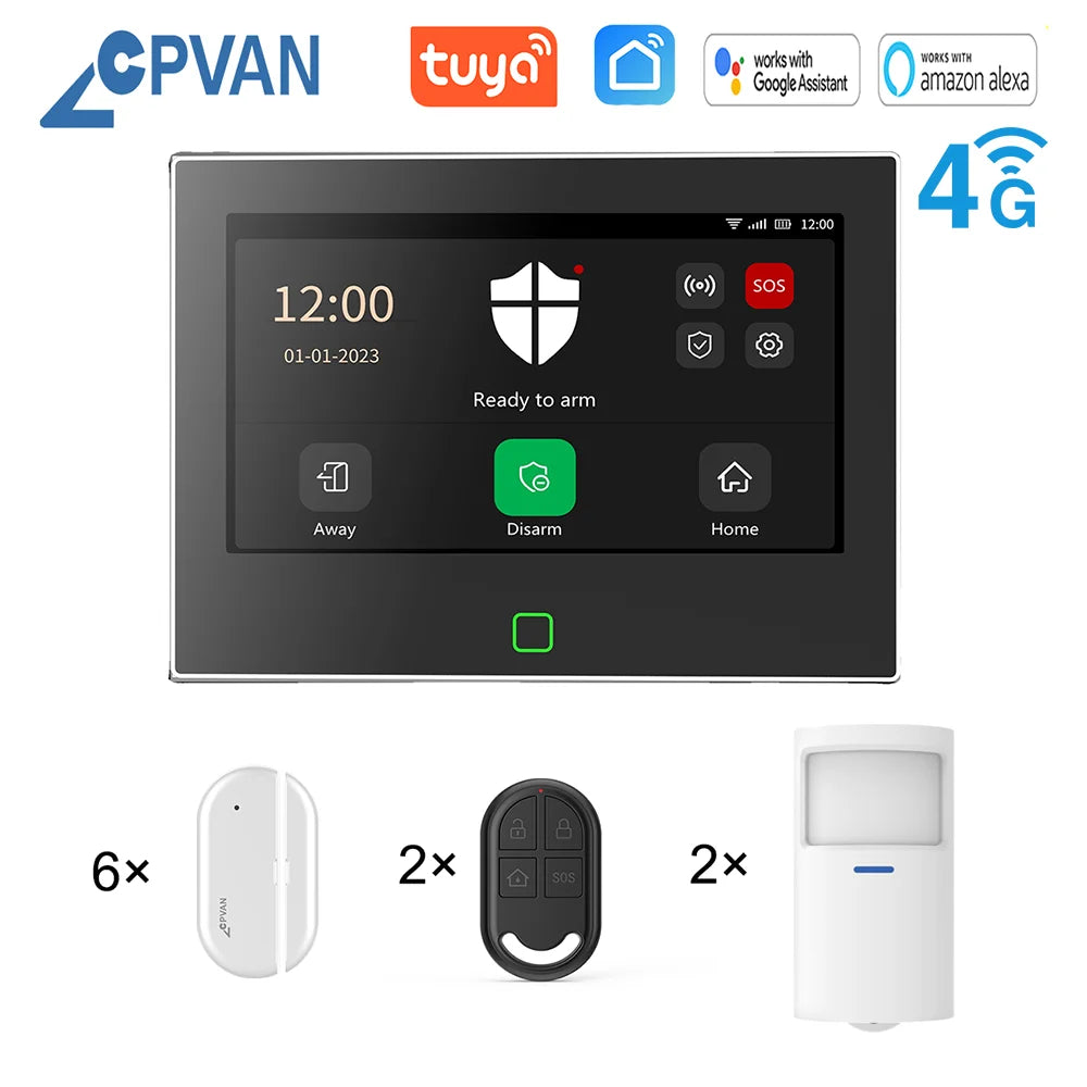 Home Alarm System Wireless WiFi 4G