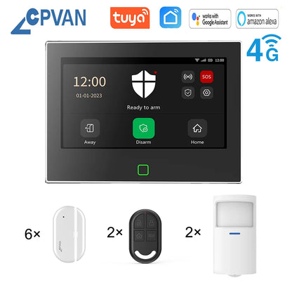 Home Alarm System Wireless WiFi 4G