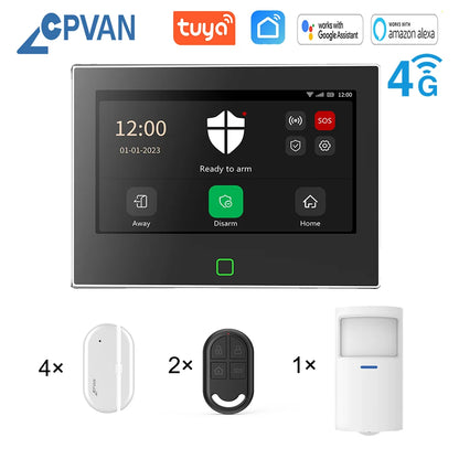 Home Alarm System Wireless WiFi 4G